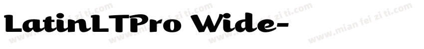 LatinLTPro Wide字体转换